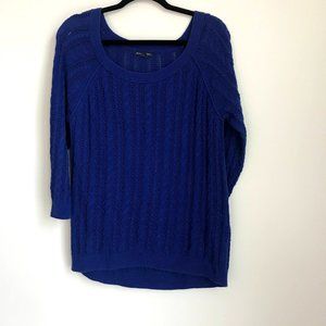 SLOUCHY BLUE SWEATER